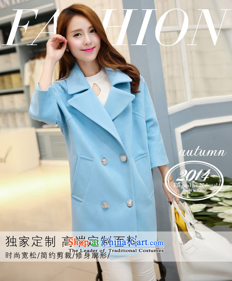 Michelle Gellar of gross? a wool coat female jacket Korean version 2014 autumn and winter spring and autumn, the new girls who are wild lapel jacket coat autumn load? green XXL picture, prices, brand platters! The elections are supplied in the national character of distribution, so action, buy now enjoy more preferential! As soon as possible.