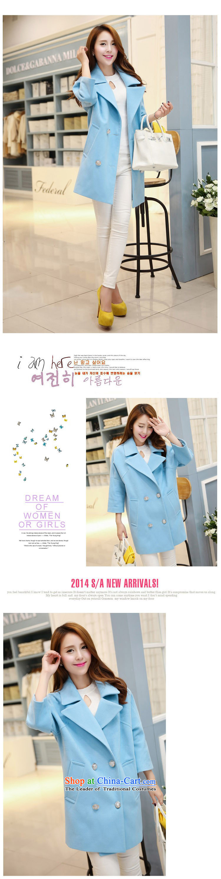 Michelle Gellar of gross? a wool coat female jacket Korean version 2014 autumn and winter spring and autumn, the new girls who are wild lapel jacket coat autumn load? green XXL picture, prices, brand platters! The elections are supplied in the national character of distribution, so action, buy now enjoy more preferential! As soon as possible.