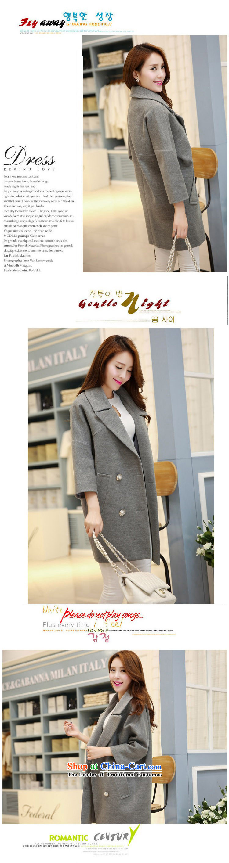 Michelle Gellar of gross? a wool coat female jacket Korean version 2014 autumn and winter spring and autumn, the new girls who are wild lapel jacket coat autumn load? green XXL picture, prices, brand platters! The elections are supplied in the national character of distribution, so action, buy now enjoy more preferential! As soon as possible.