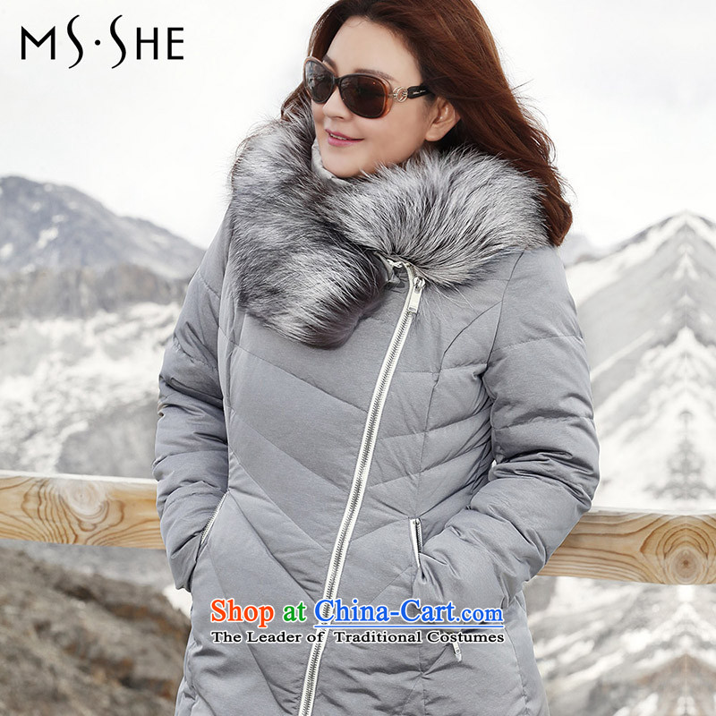 To increase the number msshe women 2015 autumn and winter, thick MM Silver Tycoon Nagymaros collar thick down the gray 5XL, spend .. 68 20 Susan Carroll, Ms Elsie Leung Yee (MSSHE),,, shopping on the Internet