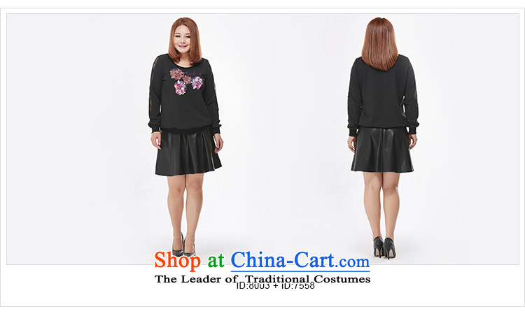 Large msshe female body skirt 2015 autumn the new Fat MM fashion, Lumbar like Susy Nagle video thin body short skirt 7558 black leather T2 picture, prices, brand platters! The elections are supplied in the national character of distribution, so action, buy now enjoy more preferential! As soon as possible.
