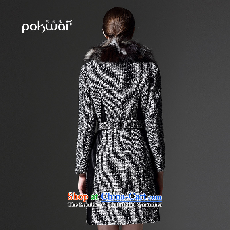 8Ms Audrey EU-2015 winter new nuclear-thin graphics Sau San Washable Wool Sweater gross? female a wool coat Gray L, 8Ms Audrey EU-POKWAI) , , , shopping on the Internet