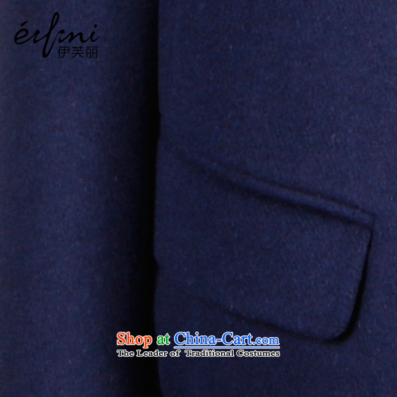 El Boothroyd 2015 winter clothing new Korean woolen coat long-sleeved jacket is short of $6480937107 navy blue XL, El Boothroyd (eifini) , , , shopping on the Internet