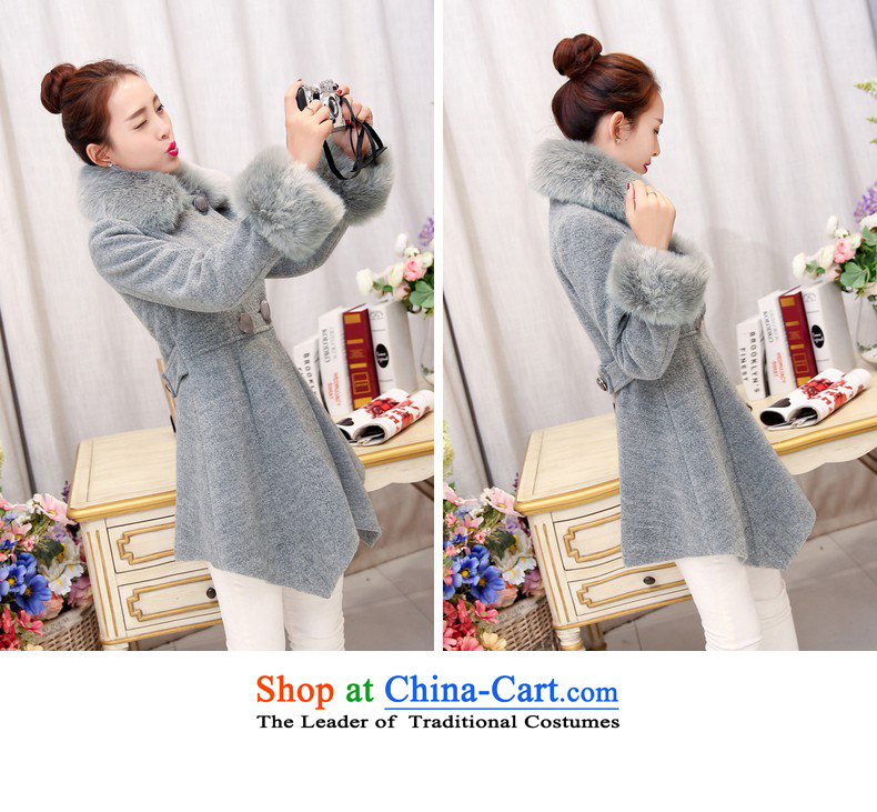 Princess Royal Seal 2015 autumn and winter new Korean civilian professional large women in Mrs long wool a jacket coat terminal Connie Sau San Female 15581 water, M pictures, prices, brand platters! The elections are supplied in the national character of distribution, so action, buy now enjoy more preferential! As soon as possible.