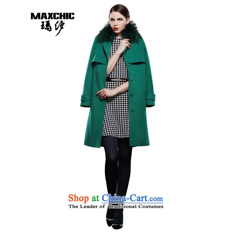Marguerite Hsichih maxchic 2015 autumn and winter female who need the clipping decoration bag strap on the Nagymaros washable wool coat female bug 12762? green XL, Princess (maxchic Hsichih shopping on the Internet has been pressed.)