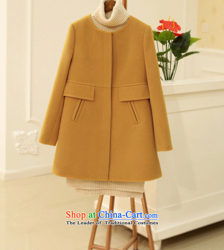 The Star Ni 2015 Fall/Winter Collections new Korean citizenry elegant a wool coat in the long graphics thin hair so Sau San jacket female yellow L picture, prices, brand platters! The elections are supplied in the national character of distribution, so action, buy now enjoy more preferential! As soon as possible.