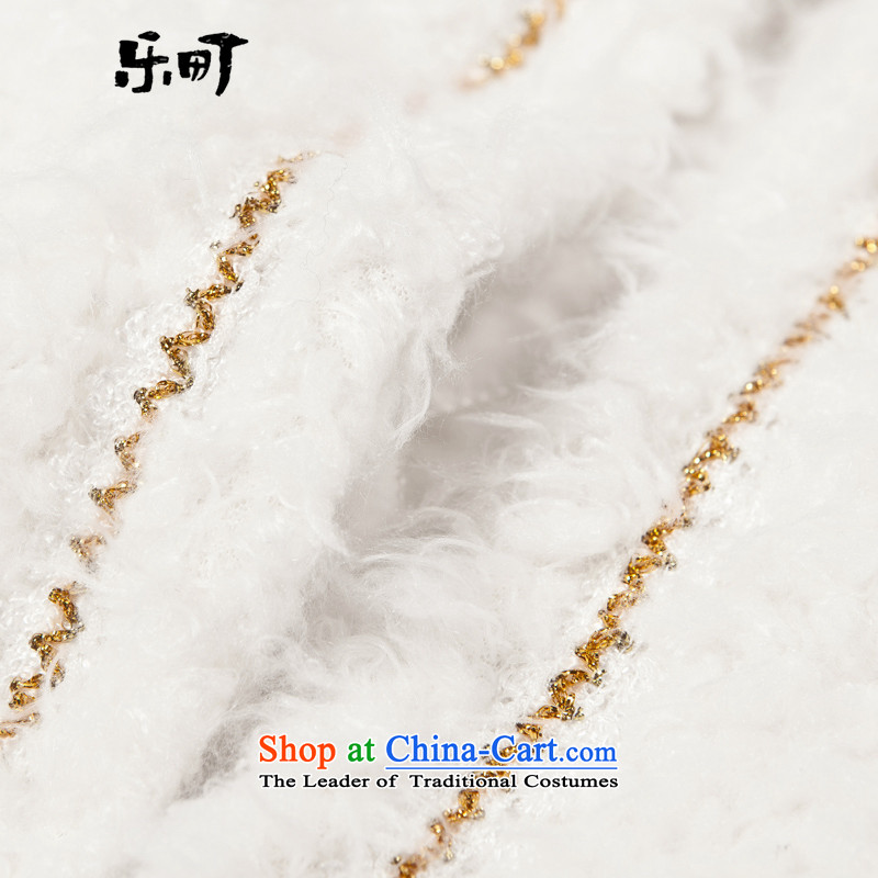 Lok-machi 2015 winter clothing new date of female 7 cuff sweet white L, America CWAA44113 coats-machi , , , shopping on the Internet