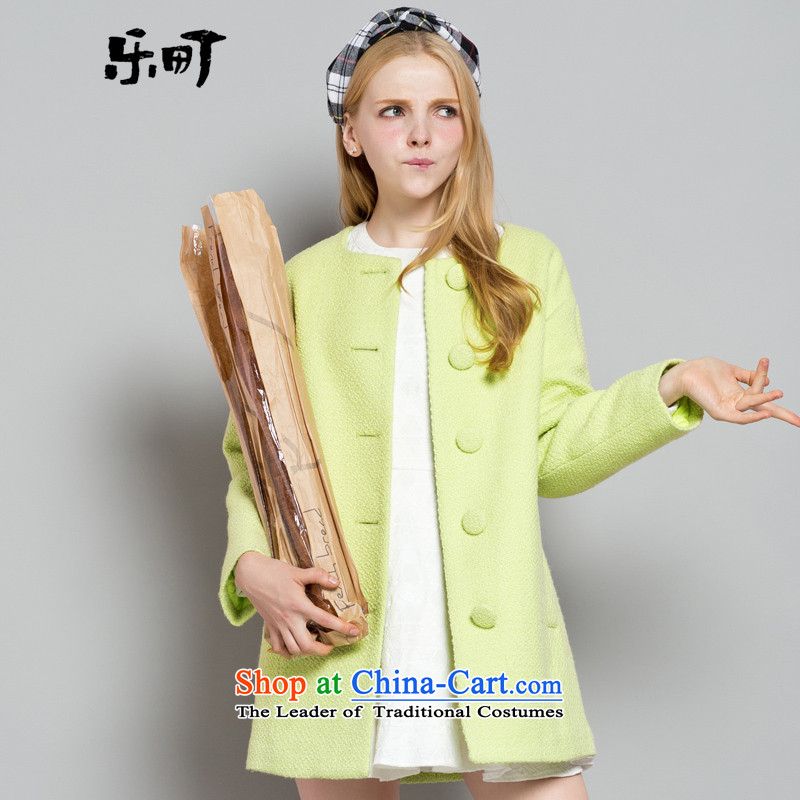 Lok-machi 2015 winter clothing new date of female crude temperament coats CWAA44147? Blue M, Lok-machi , , , shopping on the Internet