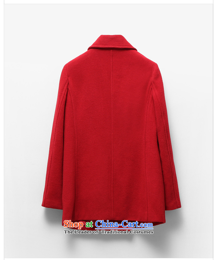 (amii minimalist- 2015 new products reverse collar double-plug-bag long wool a wool coat 11440694 purple XL Photo, prices, brand platters! The elections are supplied in the national character of distribution, so action, buy now enjoy more preferential! As soon as possible.