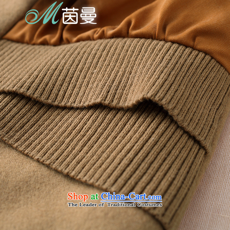 Athena Chu Cayman 2014 Autumn new minimalist stitching suction folds the Fleece Jacket is general 8433200122 khaki M Athena Cayman (INMAN, DIRECTOR OF shopping on the Internet has been pressed.)