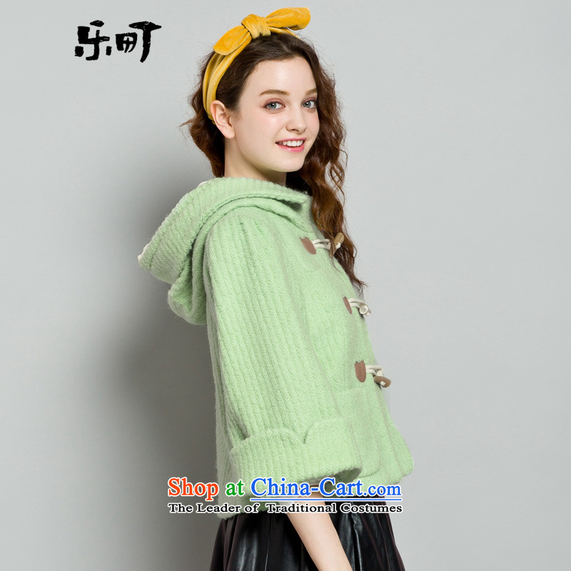 Lok-machi 2015 winter clothing new date of female double-cap coats , Lok-machi CWAA44259 green shopping on the Internet has been pressed.
