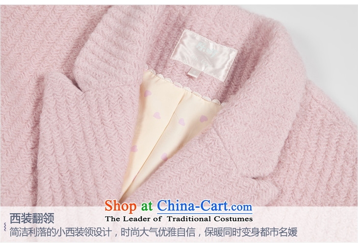 Lok-machi 2015 Autumn new gross? coats that long a wool coat lapel jacket cocoon-gross?? coats pink S picture, prices, brand platters! The elections are supplied in the national character of distribution, so action, buy now enjoy more preferential! As soon as possible.