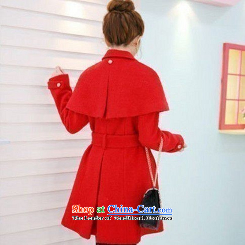 In the autumn of land tanabata load for winter female new stylish graphics thin coat sweet cloak jacket coat gross overcoats blessing for female? Jacket coat winter coats women female red clip cotton waffle) S for a ban on landmines 90 - 98 24 around 922.
