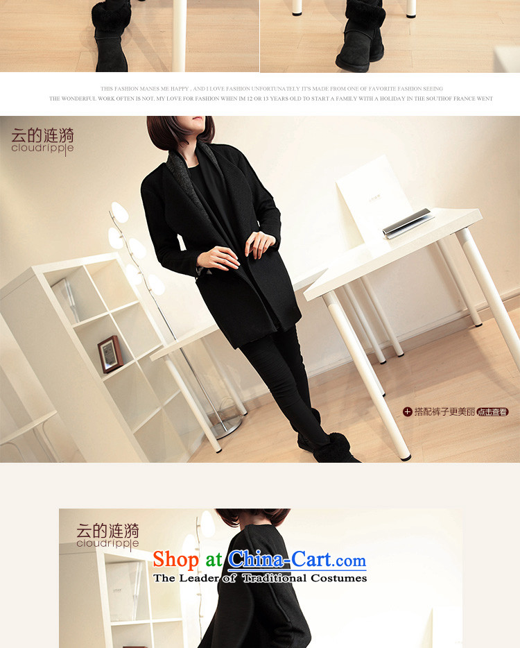 The ripple Cloud Original 2015 winter spring new Korean version of Sau San wool gross overcoats female Jane? Fuser Black XL Photo, prices, brand platters! The elections are supplied in the national character of distribution, so action, buy now enjoy more preferential! As soon as possible.