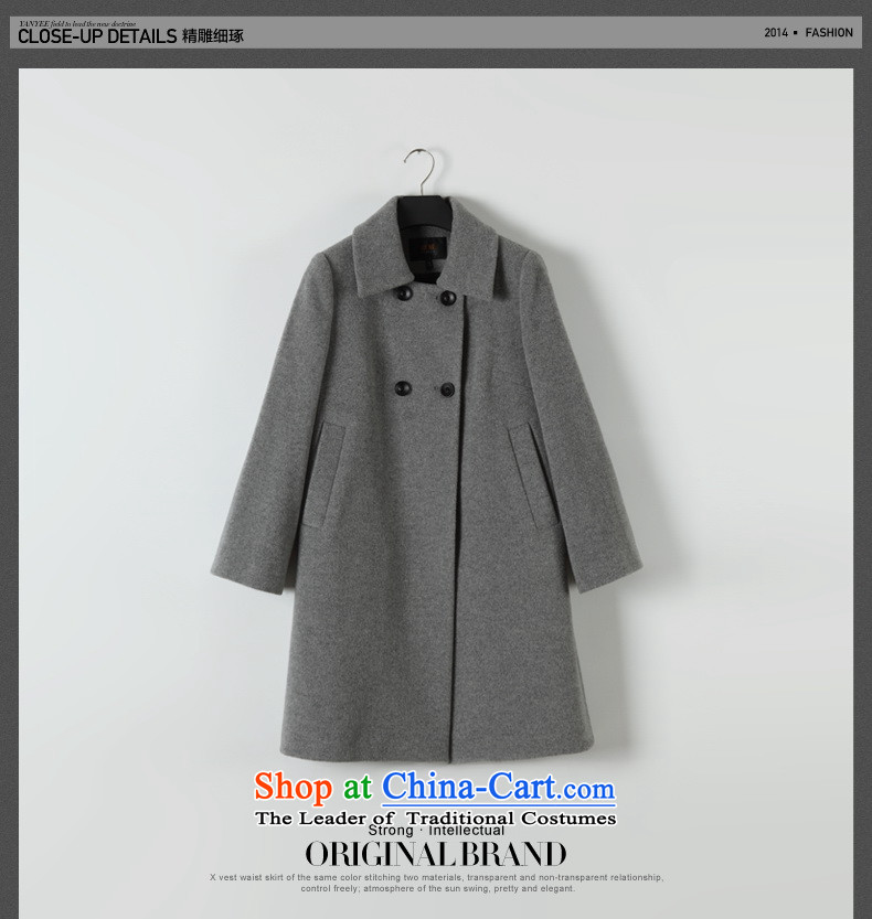 Mr NGAN domain 2015 autumn and winter new women's European and American high-end woolen coat in the double-long hair 04W4544 jacket gray L/40? Picture, prices, brand platters! The elections are supplied in the national character of distribution, so action, buy now enjoy more preferential! As soon as possible.
