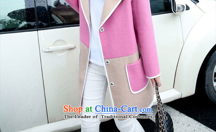  2015 Autumn and Winter, replace the Korean version of the girl in the body of the decoration temperament, wool a wool coat W8919 pink M picture, prices, brand platters! The elections are supplied in the national character of distribution, so action, buy now enjoy more preferential! As soon as possible.