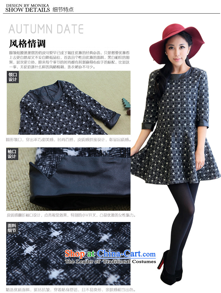 Maximum number of ladies thick mm autumn 2014 Korean Pack new expertise commuting sister video thin spell leather 7 cuff suits skirts black XXL picture, prices, brand platters! The elections are supplied in the national character of distribution, so action, buy now enjoy more preferential! As soon as possible.