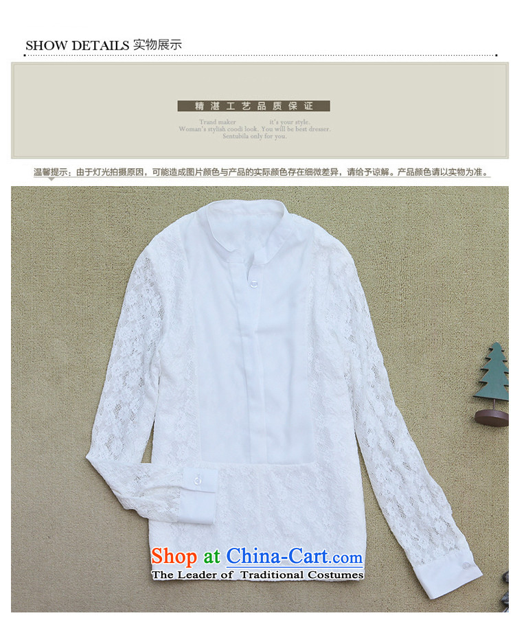 The fertilizer greatly code women thick mm autumn 2014 Korean Pack new graphics thin lace stitching long-sleeved shirt T-shirt White XL Photo, prices, brand platters! The elections are supplied in the national character of distribution, so action, buy now enjoy more preferential! As soon as possible.