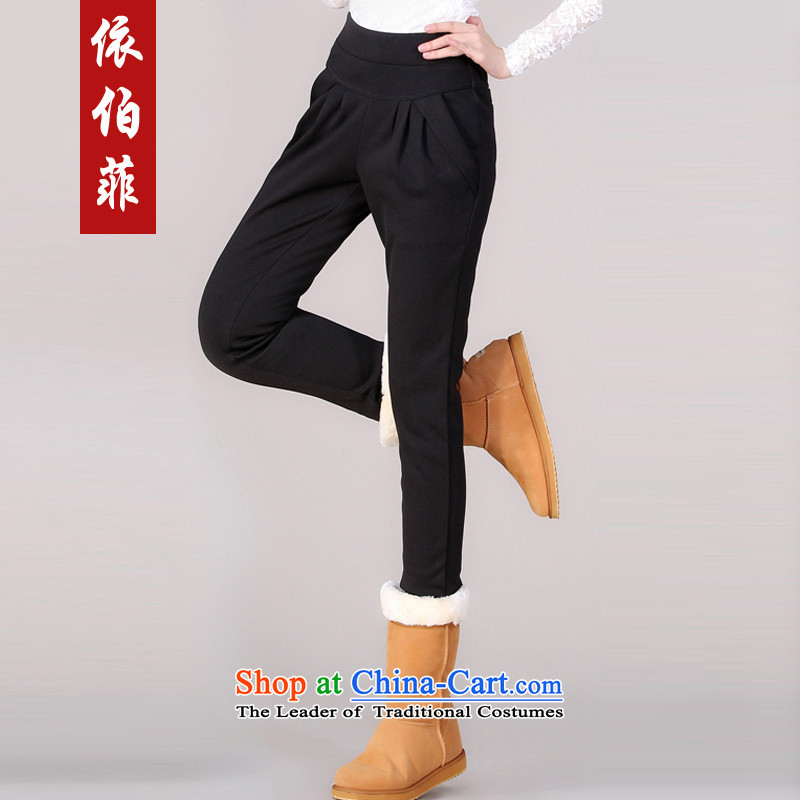 In accordance with the perfect 2015 autumn and winter new Fat MM larger female plus lint-free warm relaxing Place intensifiers Harun trousers, forming the boots trousers female Y141 DARKKHAKI XL, in accordance with the perfect (yibofei) , , , shopping on