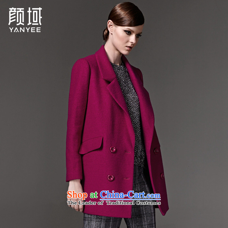 Mr NGAN domain 2015 autumn and winter temperament, new large roll collar double-long coats female gross 01W3338 jacket in red? L/40, Ngan domain (YANYEE) , , , shopping on the Internet