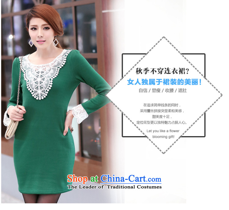 So clearly to xl female mm2014 thick winter clothing in the autumn of the new Korean lace stitching plus lint-free long-sleeved video dresses S1703 thin blue XL (thick plus) pictures, prices, lint-free, brand platters! The elections are supplied in the national character of distribution, so action, buy now enjoy more preferential! As soon as possible.