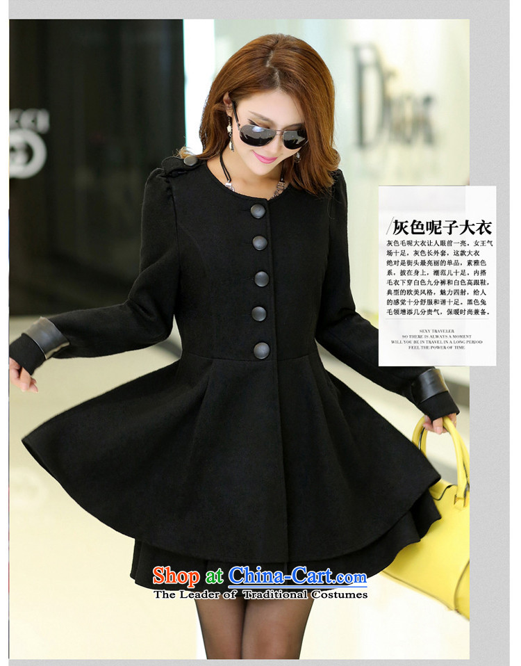 Szili Clinton xl female thick mm2015 autumn and winter New Sau San Mao jacket to increase it won in version of thick black overcoat 6XL Ms. King Picture, prices, brand platters! The elections are supplied in the national character of distribution, so action, buy now enjoy more preferential! As soon as possible.