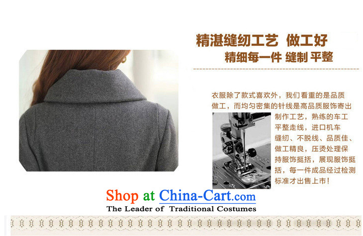 Satan the Golan Lok Nga gross? Korean female coats OL temperament of winter clothing for larger women's gross jacket female wool? a wool coat female YDGL01117 light gray M picture, prices, brand platters! The elections are supplied in the national character of distribution, so action, buy now enjoy more preferential! As soon as possible.
