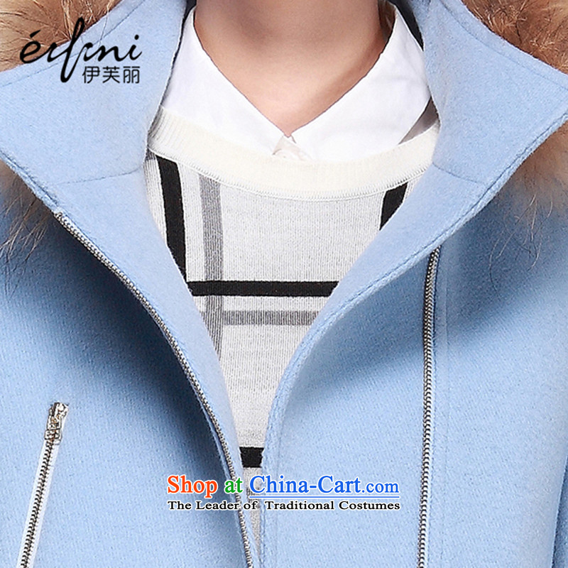 El Boothroyd 2015 winter clothing new Korean women who are for Gross Gross woolen coat jacket female 6480947120? S of the light blue-lai (eifini) , , , shopping on the Internet