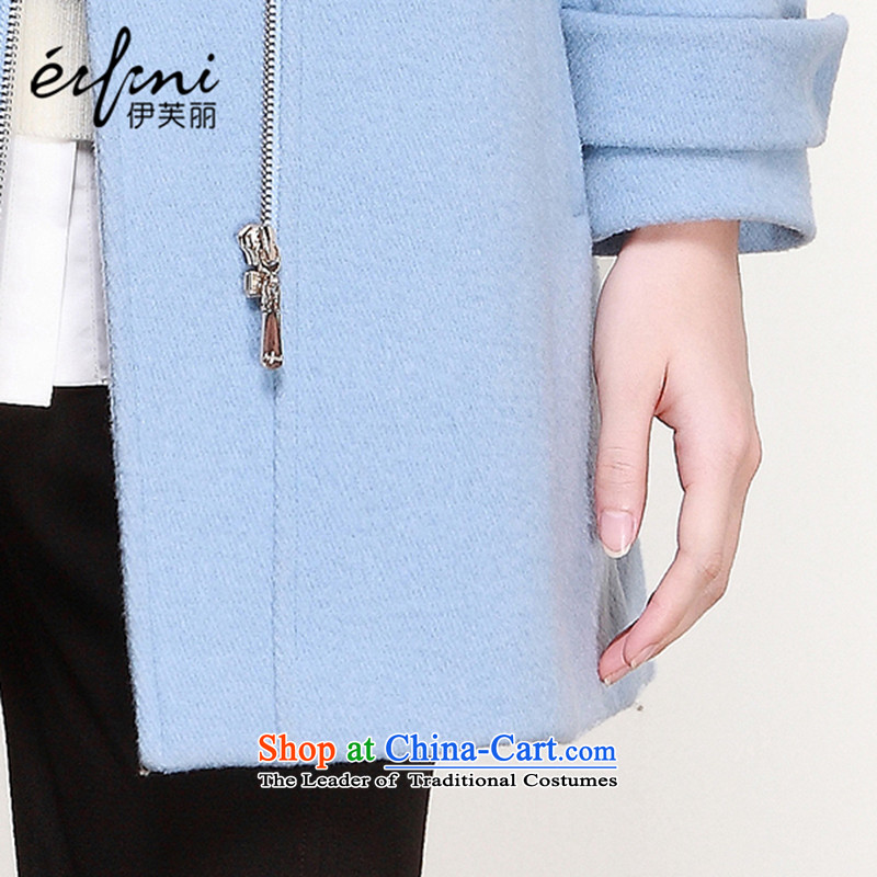 El Boothroyd 2015 winter clothing new Korean women who are for Gross Gross woolen coat jacket female 6480947120? S of the light blue-lai (eifini) , , , shopping on the Internet
