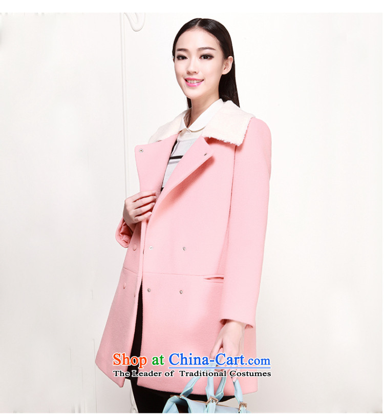 Of the 2015 autumn and winter, the new Korean girl in long-sleeved lapel long coats woolen coat 6480947338 pink M picture, prices, brand platters! The elections are supplied in the national character of distribution, so action, buy now enjoy more preferential! As soon as possible.