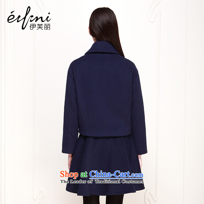 El Boothroyd 2015 Fall/Winter Collections new Korean lapel jacket coat women's gross? 6480947329 navy blue XL, El Boothroyd (eifini) , , , shopping on the Internet