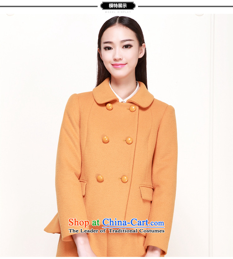 El Boothroyd 2015 winter clothing new Korean dolls collar double-long-sleeved jacket 6480947019 turmeric yellow S picture, prices, brand platters! The elections are supplied in the national character of distribution, so action, buy now enjoy more preferential! As soon as possible.