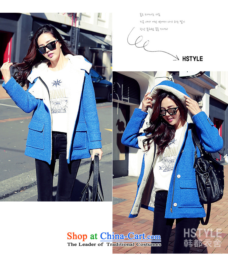 Korea has the Korean version of the Dag Hammarskjöld yi 2015 winter clothing new women's solid color Pocket Zip Jacket CQ3088 gross? Tsat blue S picture, prices, brand platters! The elections are supplied in the national character of distribution, so action, buy now enjoy more preferential! As soon as possible.