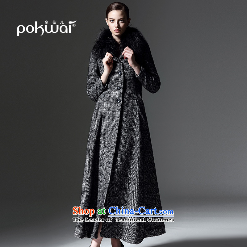 The Hon Audrey Eu Yuet-yung _pokwai_ silk jackets?   Gross woolen coat PK14D11 grayM