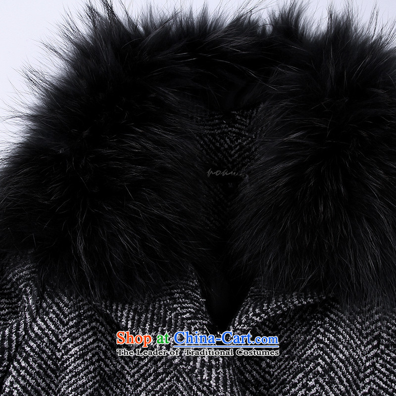The Hon Audrey Eu Yuet-yung (pokwai) silk jackets?   Gross woolen coat PK14D11 gray M 8Ms Audrey EU-POKWAI) , , , shopping on the Internet