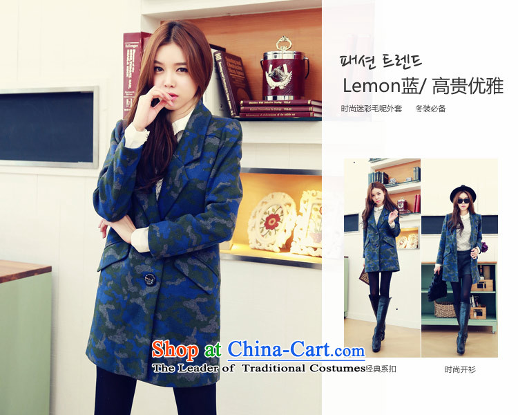 Korea has the Korean version of the Dag Hammarskjöld yi 2015 winter clothing new women camouflage stamp straight jacket OR4022?(2) gross blue L picture, prices, brand platters! The elections are supplied in the national character of distribution, so action, buy now enjoy more preferential! As soon as possible.