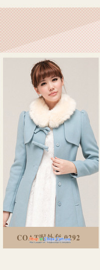 Ha-na 2014 autumn and winter new a wool coat blue collars in single row is long hair? coats sha green L picture, prices, brand platters! The elections are supplied in the national character of distribution, so action, buy now enjoy more preferential! As soon as possible.
