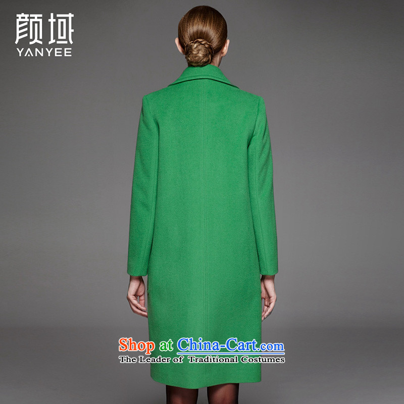 Mr NGAN domain 2015 autumn and winter new women lapel a deduction of woolen coat jacket 04W4561 Sau San Mao? light green L/40, Ngan domain (YANYEE) , , , shopping on the Internet