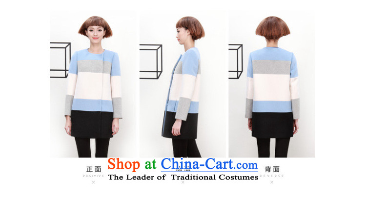 【 Close 】 poem where Lai Winter 2015 new Korean streaks knocked colors coats jacket 6490937916? light blue L picture, prices, brand platters! The elections are supplied in the national character of distribution, so action, buy now enjoy more preferential! As soon as possible.