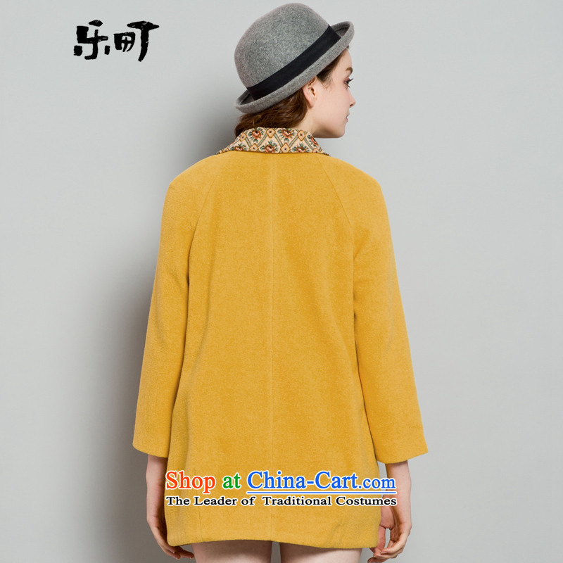 Lok-machi 2015 winter clothing new date of female national long coats CWAA44260 gross yellow S? Lok-machi , , , shopping on the Internet