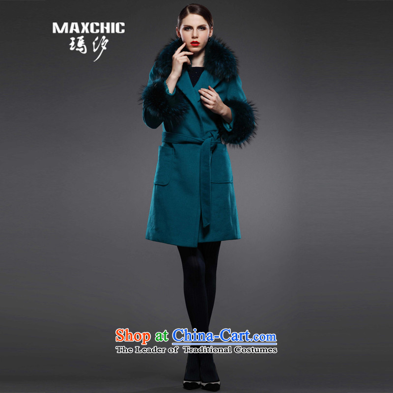 Marguerite Hsichih maxchic 2015 Ms. autumn and winter clothing for long-sleeved nuclear sub-Nagymaros alpaca wool for coats female 12582 LSI? Blue M PRINCESS (maxchic Hsichih) , , , shopping on the Internet