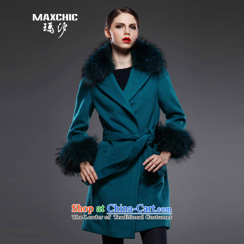 Marguerite Hsichih maxchic 2015 Ms. autumn and winter clothing for long-sleeved nuclear sub-Nagymaros alpaca wool for coats female 12582 LSI? Blue M PRINCESS (maxchic Hsichih) , , , shopping on the Internet