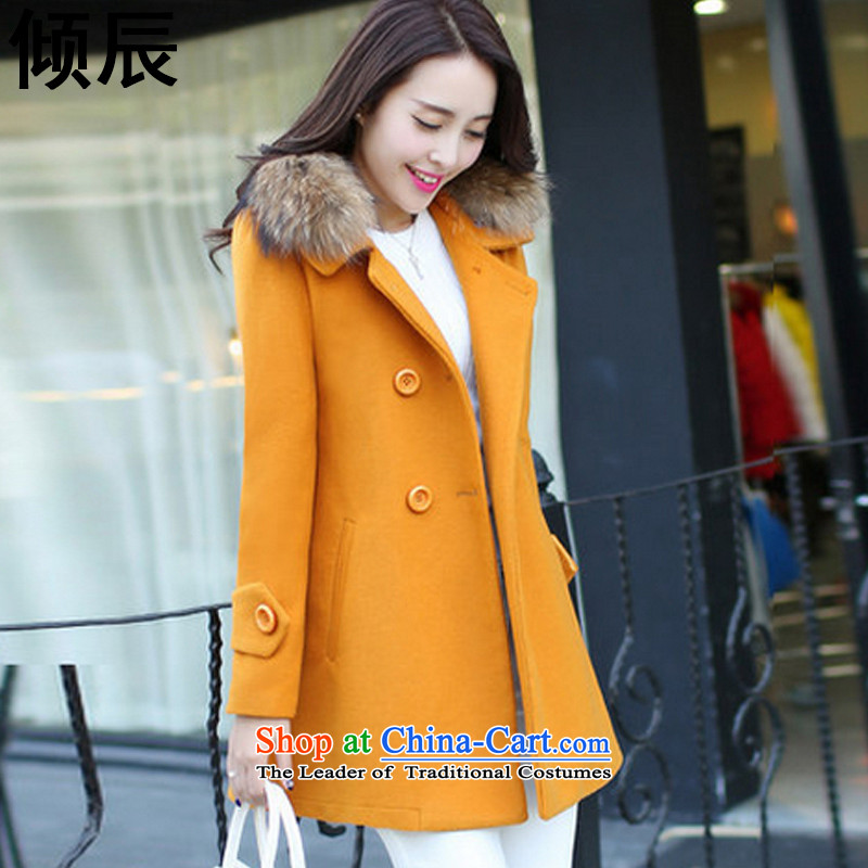 The Dumping e 2015 autumn and winter version won thin hair for long hair? a jacket coat q1566 girl Huang thick) M ore dumping e , , , shopping on the Internet