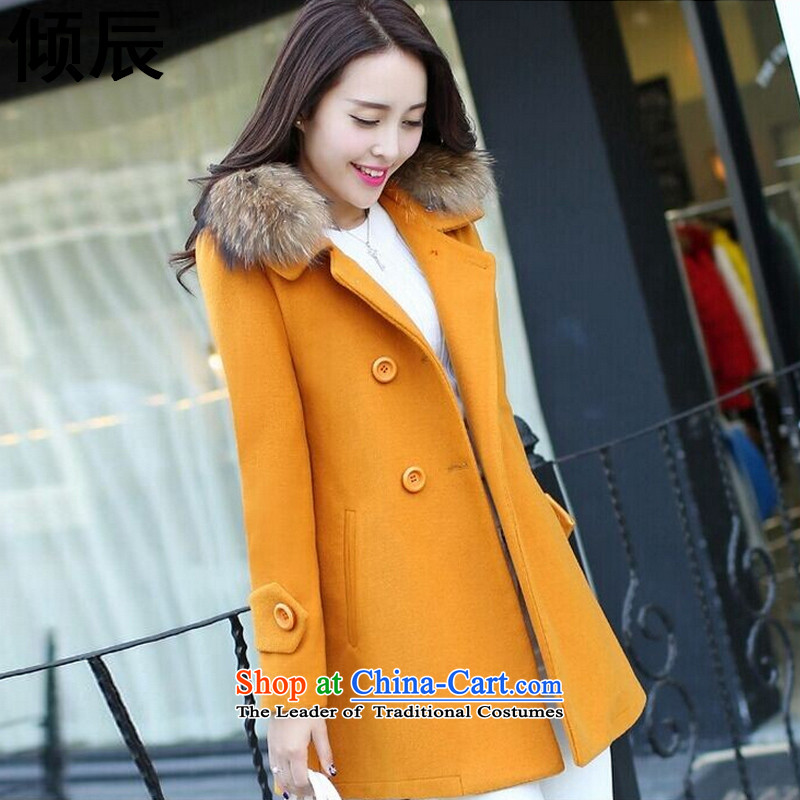 The Dumping e 2015 autumn and winter version won thin hair for long hair? a jacket coat q1566 girl Huang thick) M ore dumping e , , , shopping on the Internet