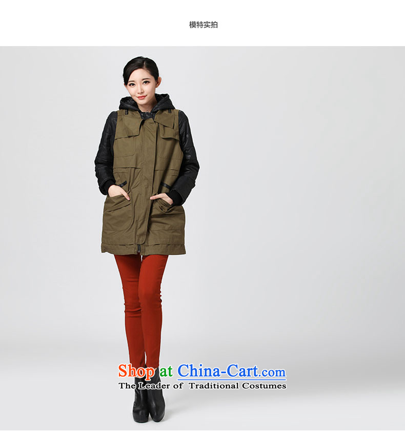 The representative of the water of the 2014 Winter Han version of large numbers of new cap two kits cotton coat girl in long robe DU2308 thick army green XL Photo, prices, brand platters! The elections are supplied in the national character of distribution, so action, buy now enjoy more preferential! As soon as possible.