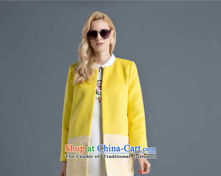 [ New shining peacebird Women's Health 2014 winter clothing new spell lace coats A4AA44155 Yellow XL Photo, prices, brand platters! The elections are supplied in the national character of distribution, so action, buy now enjoy more preferential! As soon as possible.