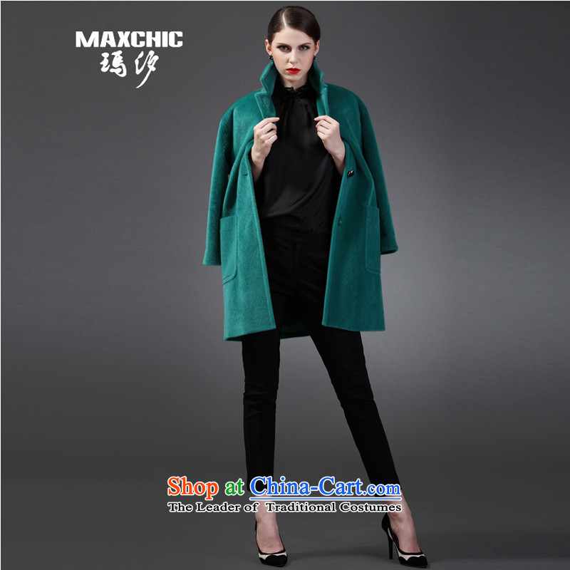Marguerite Hsichih maxchic 2015 Ms. autumn and winter clothing for Lok rotator cuff-ming posted a simple bag loose tie gross coats female 12852 Partner Brochure 12,832 accounts? Green , L, Princess (maxchic Hsichih shopping on the Internet has been presse