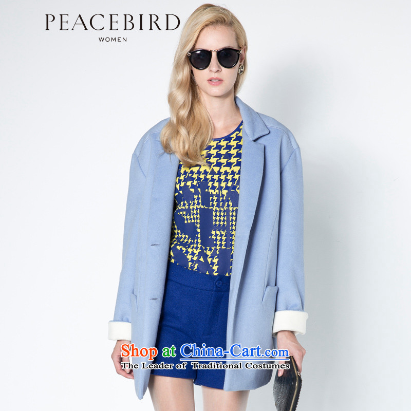 - New shining peacebird women's health over the cuffs A4AA44315 coats Blue?M