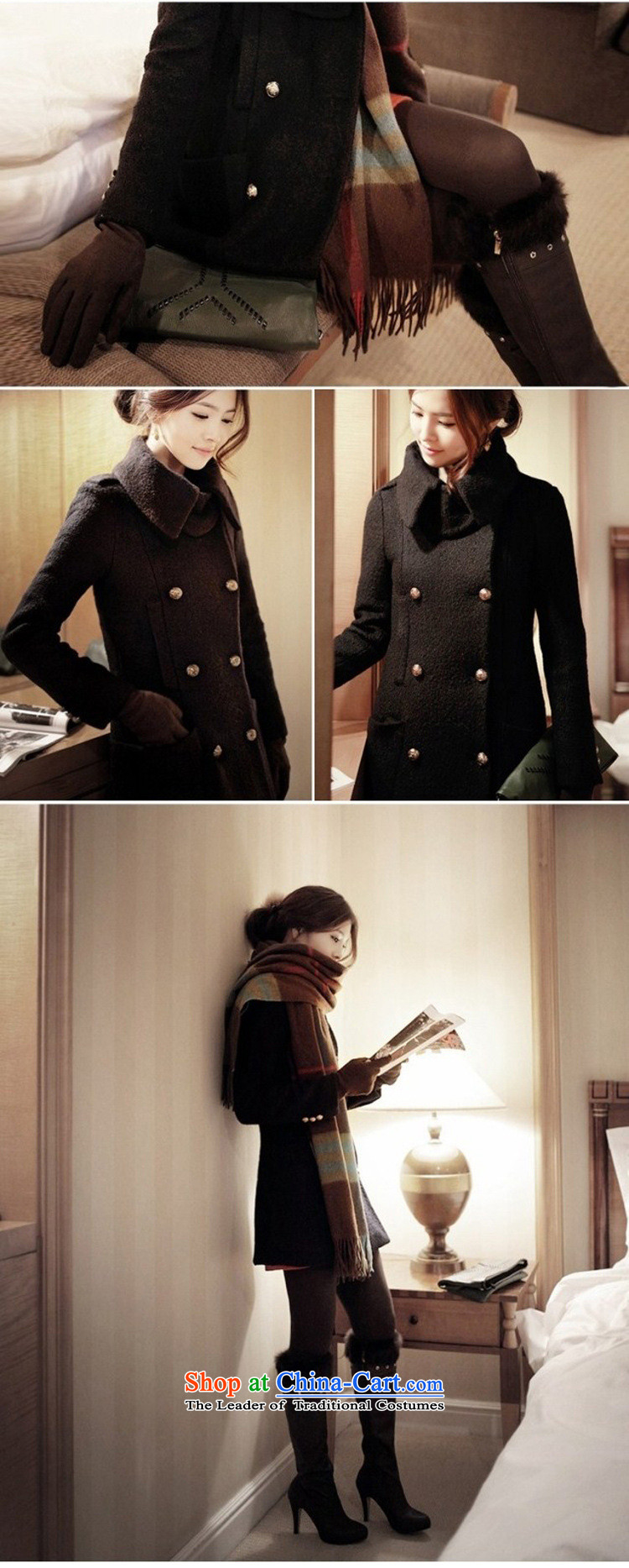 2015 WINTER install new autumn and winter New Women Korean citizenry reverse collar double-thin wool is video Sau San coats that long hair? jacket apricot L photo, prices, brand platters! The elections are supplied in the national character of distribution, so action, buy now enjoy more preferential! As soon as possible.