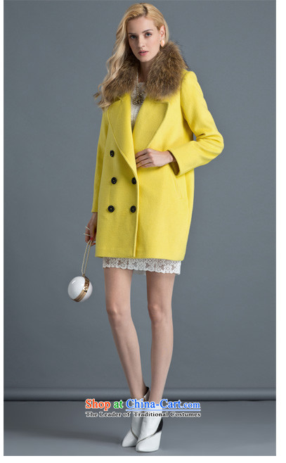 [ New shining peacebird women's health roll collar for coats A4AA44349 gross Yellow M picture, prices, brand platters! The elections are supplied in the national character of distribution, so action, buy now enjoy more preferential! As soon as possible.